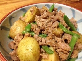 時短☆ほっこり新じゃがと豚こまの味噌炒め