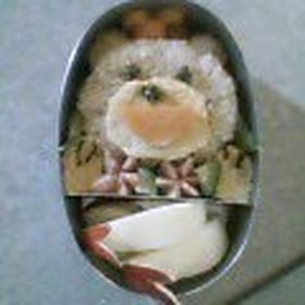 デカチビが遠足なので◆らぶり~クマさん弁当◆大好物で愛を深めよう作戦