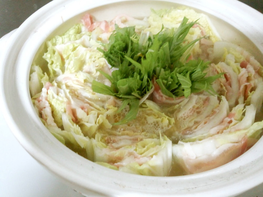 白菜と水菜のミルフィーユ鍋…☆☆の画像