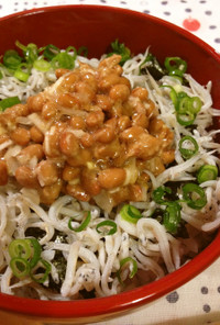 ♡納豆しらす丼♡