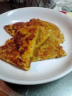 にんじんたっぷりチヂミ