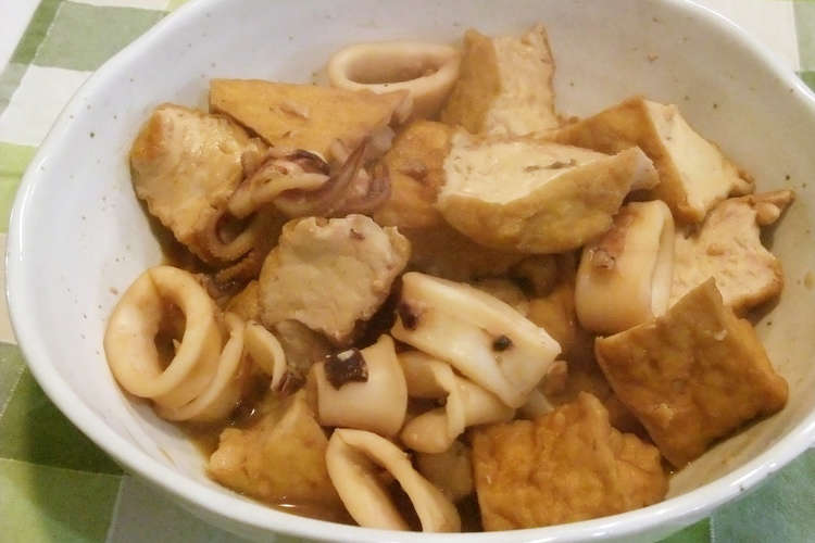 イカと厚揚げを使った 煮物です レシピ 作り方 By まっちぃなー クックパッド 簡単おいしいみんなのレシピが361万品