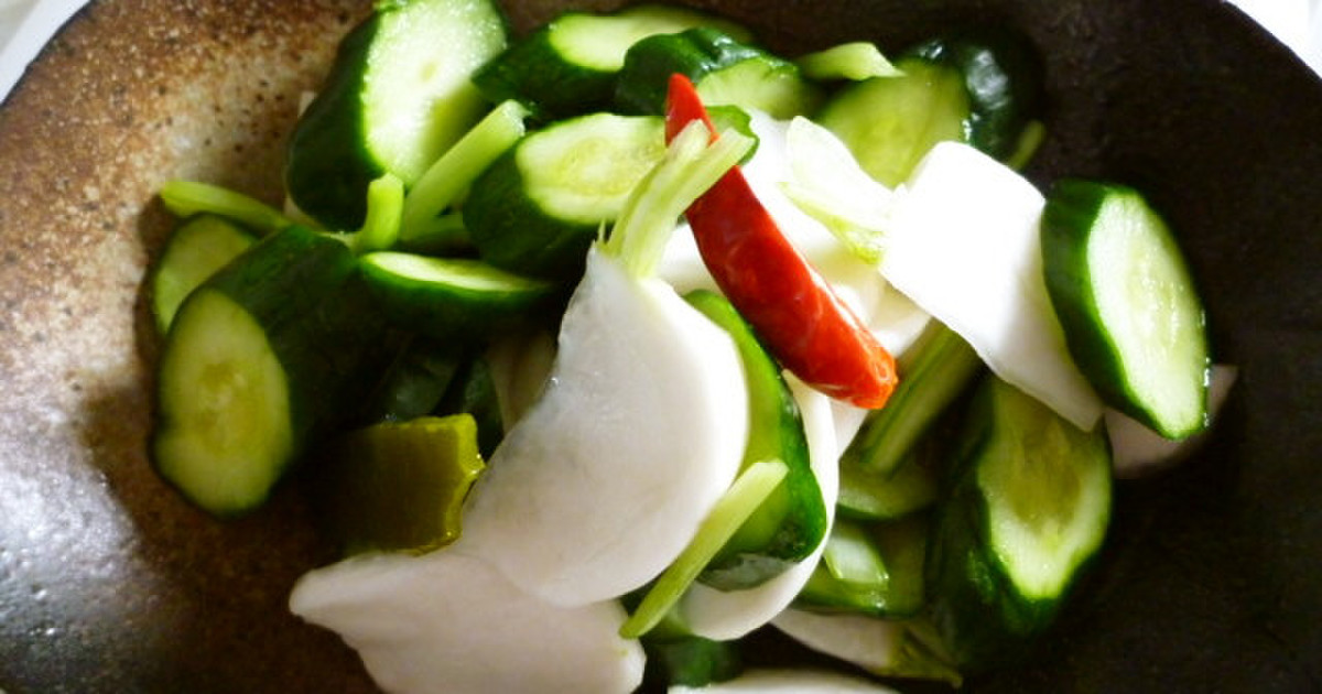 サラダ気分で一夜漬け レシピ 作り方 By 和ばぁ クックパッド 簡単おいしいみんなのレシピが373万品