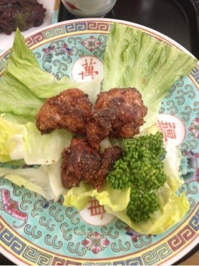 カリカリ鶏肉の唐揚げ