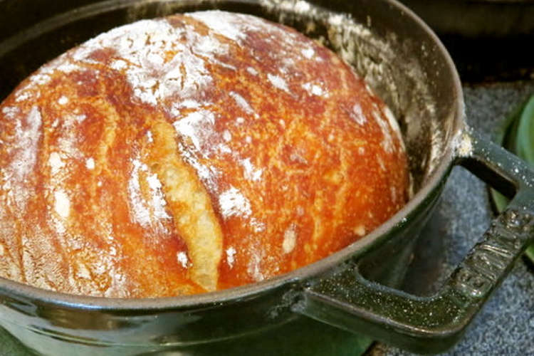 ストウブで作る こねないプロっぽいパン レシピ 作り方 By くままです クックパッド