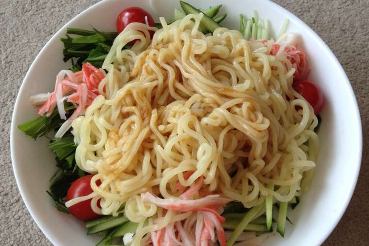 食べやすい冷やし中華 の盛り付け方 レシピ 作り方 By Emily74 クックパッド 簡単おいしいみんなのレシピが360万品