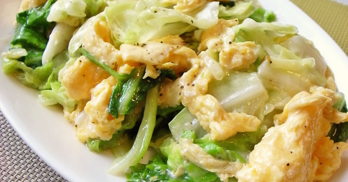 簡単 キャベツと卵だけでも美味しい中華 レシピ 作り方 By Moj クックパッド