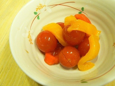 ミニトマトとパプリカのハニーレモンマリネの画像