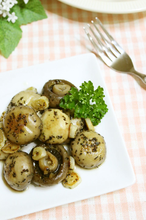 ローストガーリックバターマッシュルームのレシピ