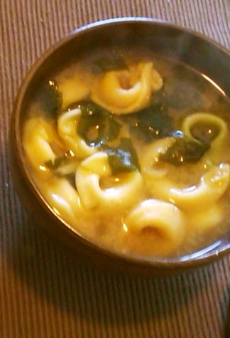 パスタ in 味噌汁の画像
