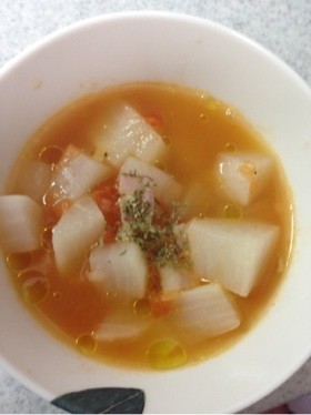 《低カロ》トマトと大根のスープの画像