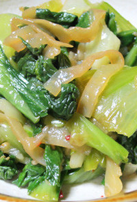 ◆糖尿病のおかず◆青梗菜の中華クラゲあえ