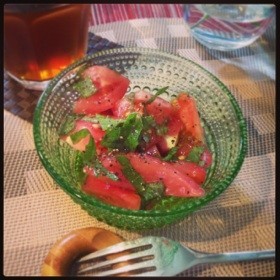 トマトとシソだけ夏サラダ♪の画像
