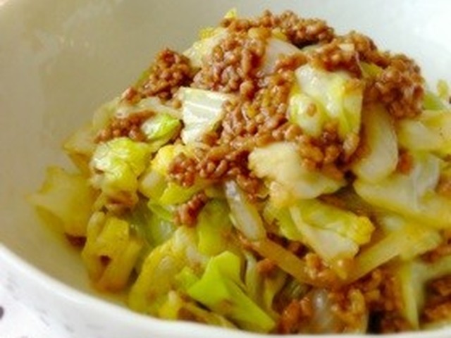 簡単おいし キャベツと挽肉甘辛炒め レシピ 作り方 By ふるびあ クックパッド 簡単おいしいみんなのレシピが376万品
