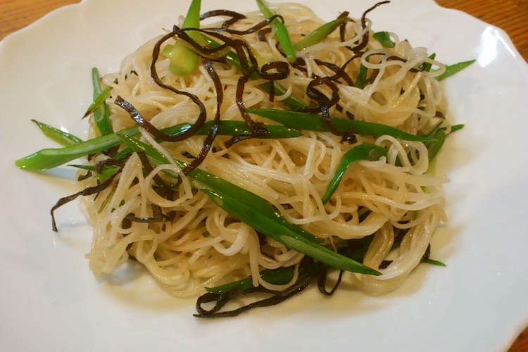 塩昆布とねぎのそうめんチャンプルー レシピ 作り方 By バニラ ノブ クックパッド 簡単おいしいみんなのレシピが370万品