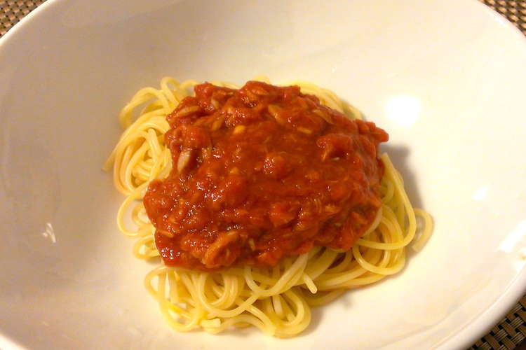 ツナと隠し味のトマトソースパスタ レシピ 作り方 By ミクロ クックパッド