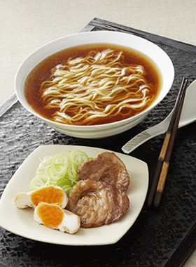 レンジでとろ~り味玉&即席チャーシュー麺