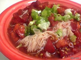 トマトの冷製パスタ風そうめん