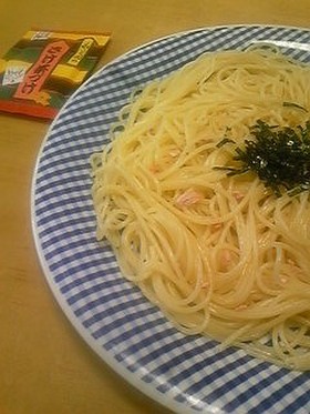 給料日前の鮭のクリームパスタ
