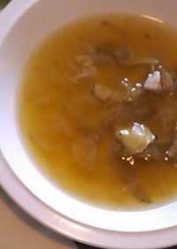 パンチェッタと玉葱のスープ