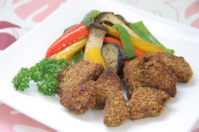 なまり節のカレーパン粉焼き