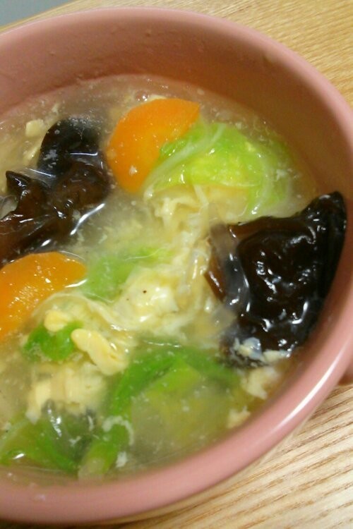 白菜と卵の具だくさんスープ☆の画像