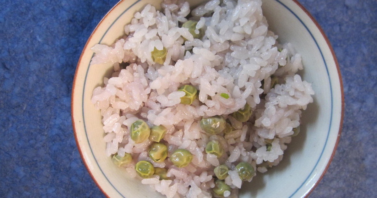 私流ツタンカーメンエンドウ豆ご飯 レシピ 作り方 By Yobibaa クックパッド 簡単おいしいみんなのレシピが376万品