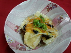 もちもち♡揚げ出し高野豆腐のあんかけ♪