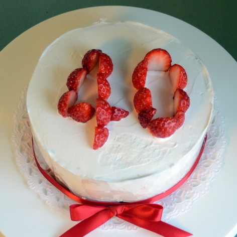 40歳のお誕生日ケーキ
