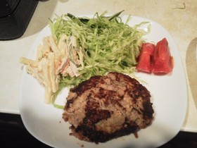 大豆と糸こんでダイエットハンバーグ
