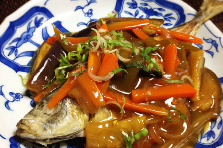鯵の丸揚げ 野菜甘酢あんかけ レシピ 作り方 By Jill Mama クックパッド 簡単おいしいみんなのレシピが378万品