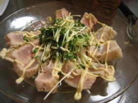 マグロのカルパッチョ風