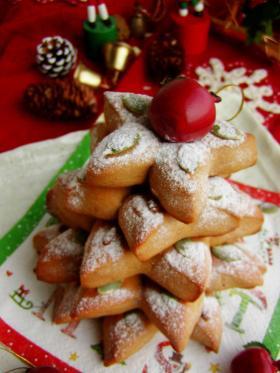 一足早いクリスマス♪黒糖のお星様パン
