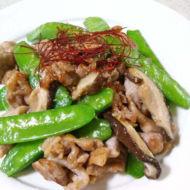 絹さやと豚肉の中華炒め レシピ 作り方 By ハナミズキ食堂 クックパッド