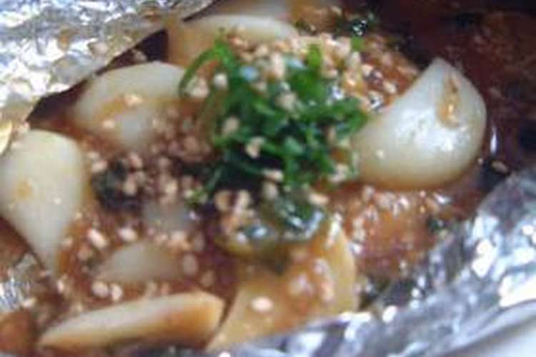 まるごとにんにくの甘辛味噌ホイル焼き レシピ 作り方 By もえたん クックパッド