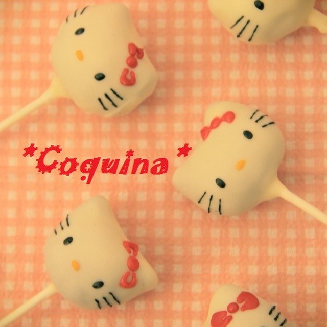 簡単かわいいハロ キティのケーキポップ レシピ 作り方 By Coquina クックパッド 簡単おいしいみんなのレシピが349万品