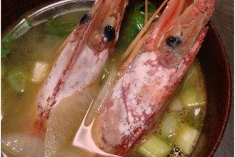 赤エビのお頭お味噌汁 レシピ 作り方 By Hhak クックパッド 簡単おいしいみんなのレシピが359万品