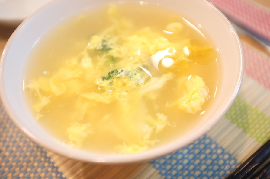 ブロッコリーと玉子の中華スープの画像