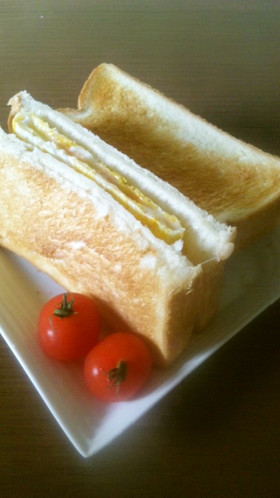 朝食*明太子チーズトーストサンド*簡単!