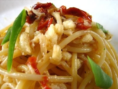バッカラと乾燥トマトのスパゲッティの画像