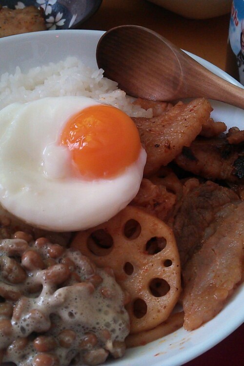 スタミナ!!豚キム納豆丼(о´∀`о)の画像