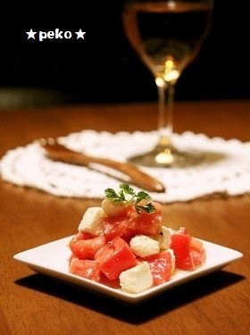 超簡単☆クリームチーズとトマトのサラダの画像