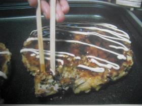 納豆ごはんのお好み焼きの画像
