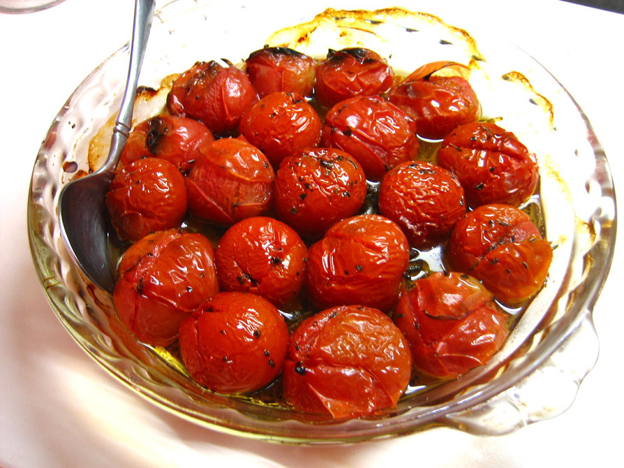バルサミコとオリーブオイルのトマトグリルの画像