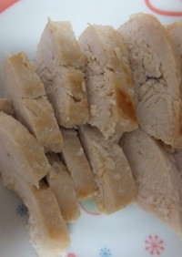 鶏むね肉の塩麹漬け焼き