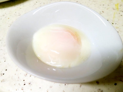 半熟タイプの温泉卵の写真