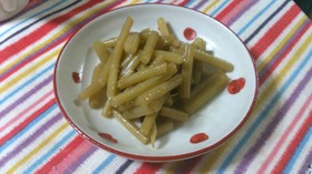 ふきの下ごしらえから炒め煮まで