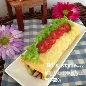 ふじっ子ロールケーキ風巻き寿司