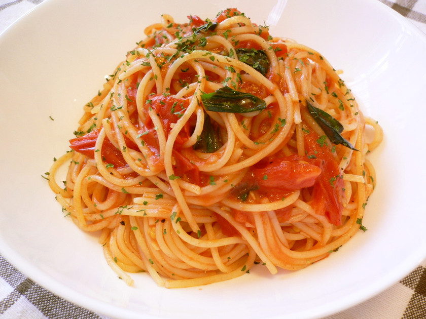 トマトバジルブルスケッタのレシピ