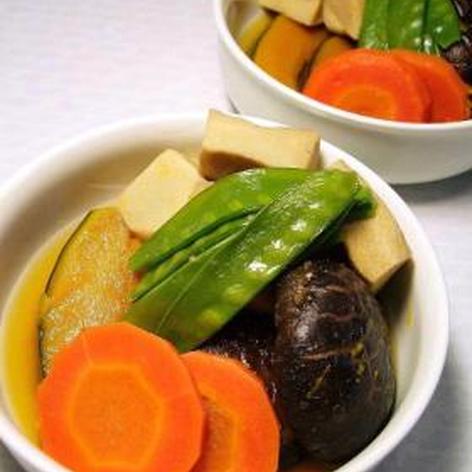 高野豆腐と椎茸の煮物